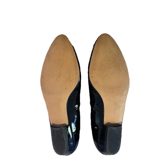 Vintage Pappagallo Flats Patent Leather Black 9 M - Picture 4 of 9
